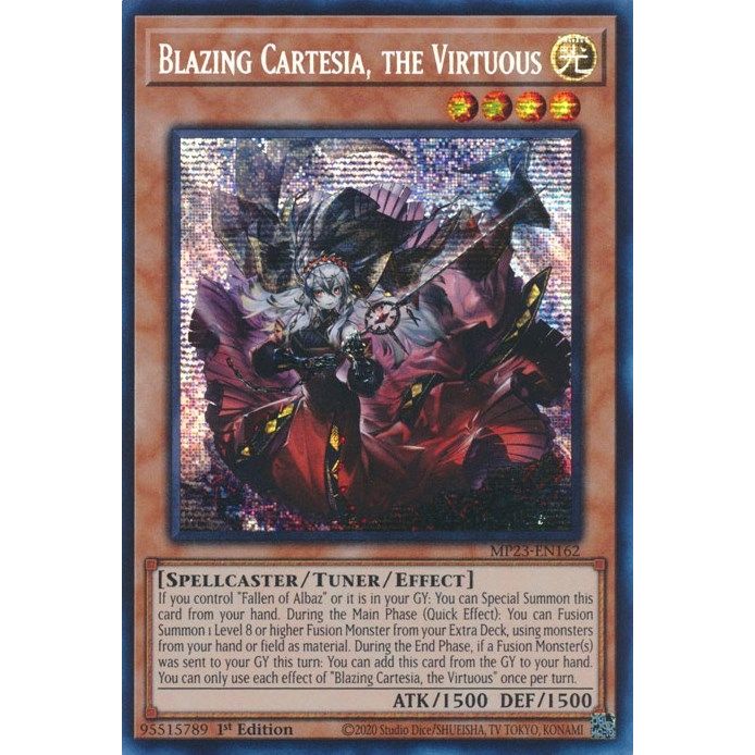 Image for Blazing Cartesia, the Virtuous (MP23-EN162) (MP23) - YuGiOh