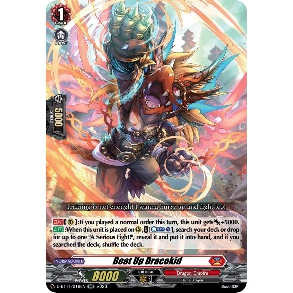 Image for Beat Up Dracokid (D-BT11/019EN) (D-BT11) - Cardfight Vanguard