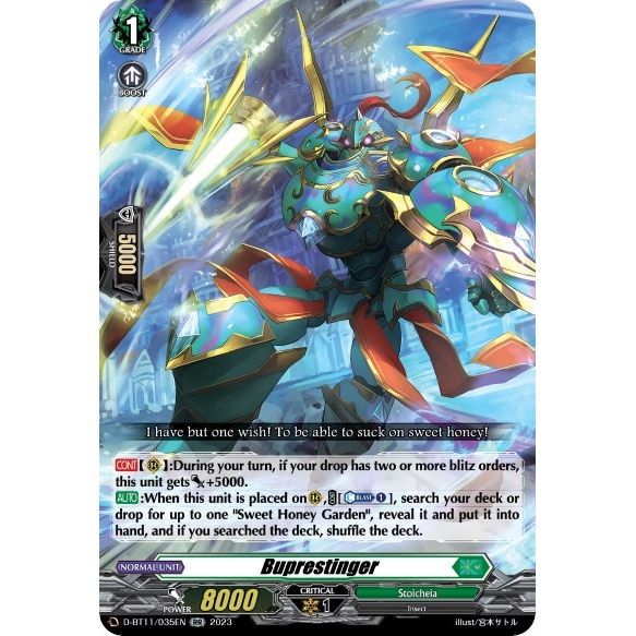Image for Buprestinger (D-BT11/035EN) (D-BT11) - Cardfight Vanguard