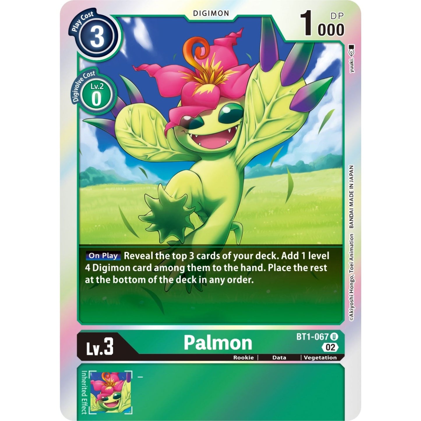 Image for Palmon (Resurgence Booster Reprint) (BT1-067 U) (RB-01) - Digimon Card Game