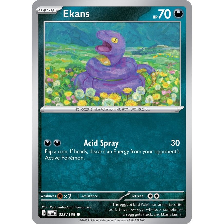 Image for Ekans (023/165) (MEW) - Pokemon