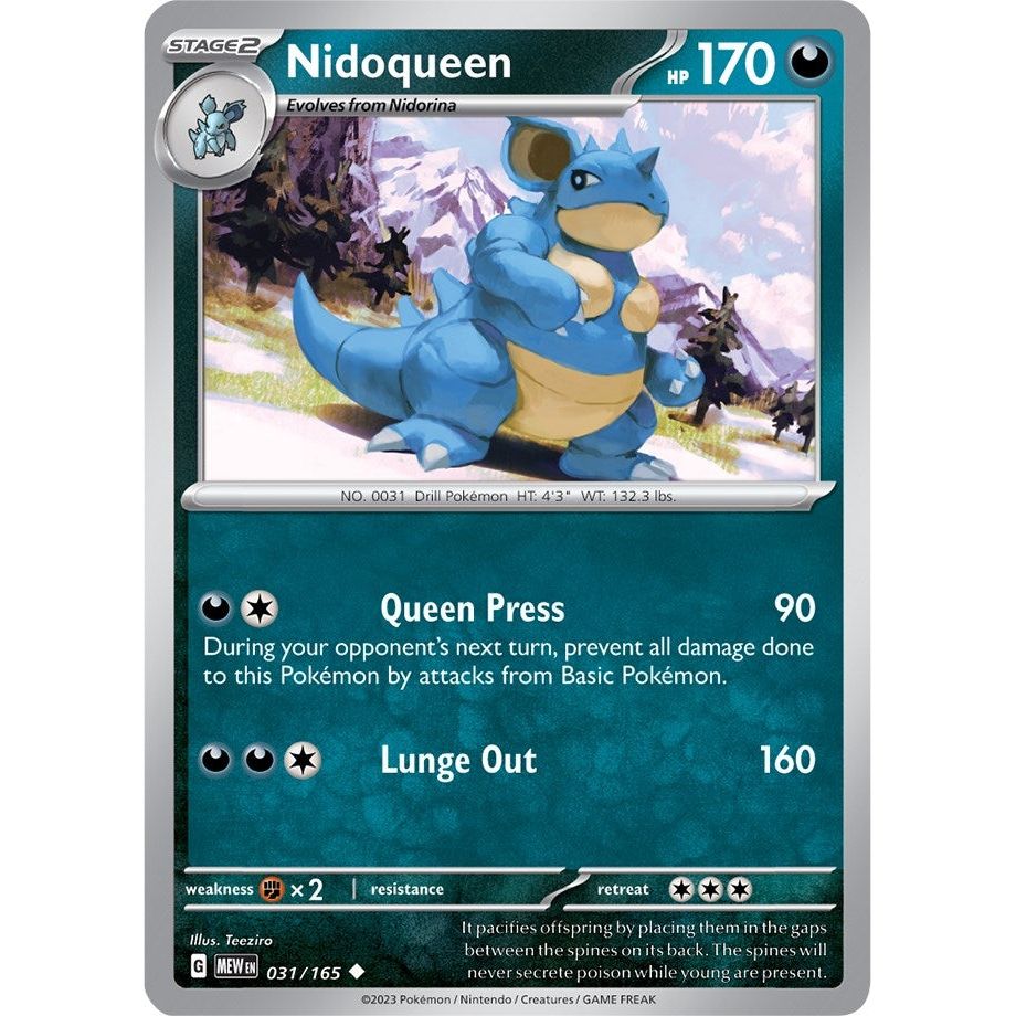Image for Nidoqueen (031/165) (MEW) - Pokemon