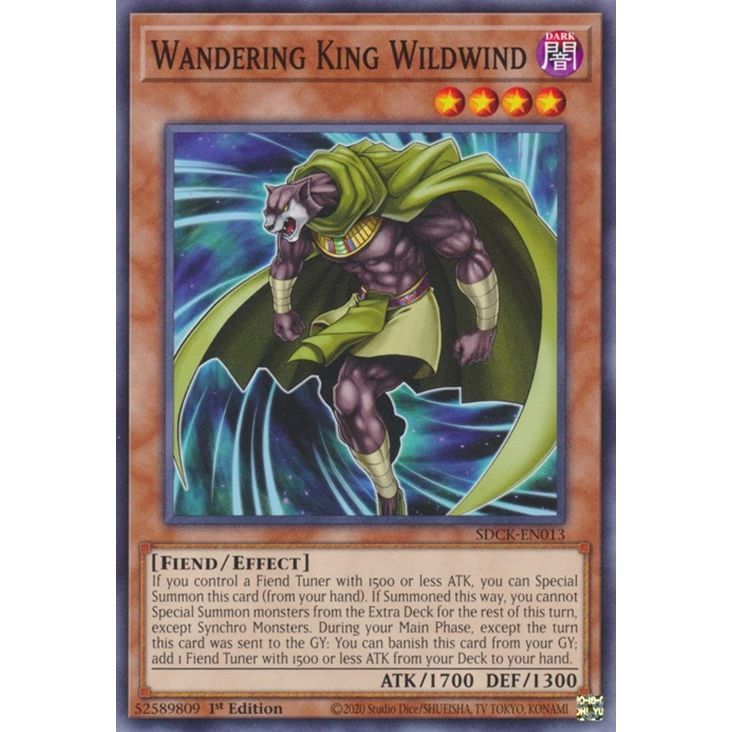 Image for Wandering King Wildwind (SDCK-EN013) (SDCK) - YuGiOh
