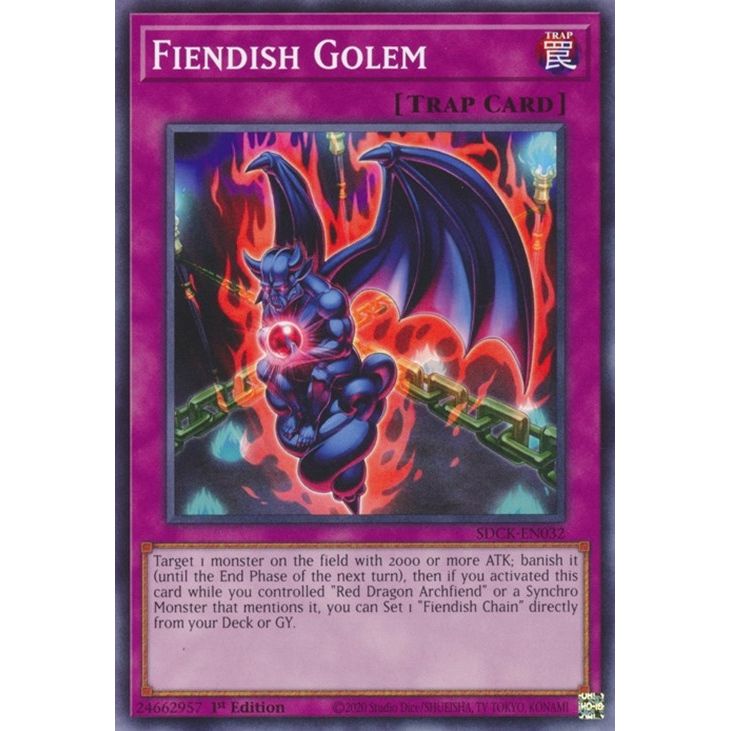 Image for Fiendish Golem (SDCK-EN032) (SDCK) - YuGiOh