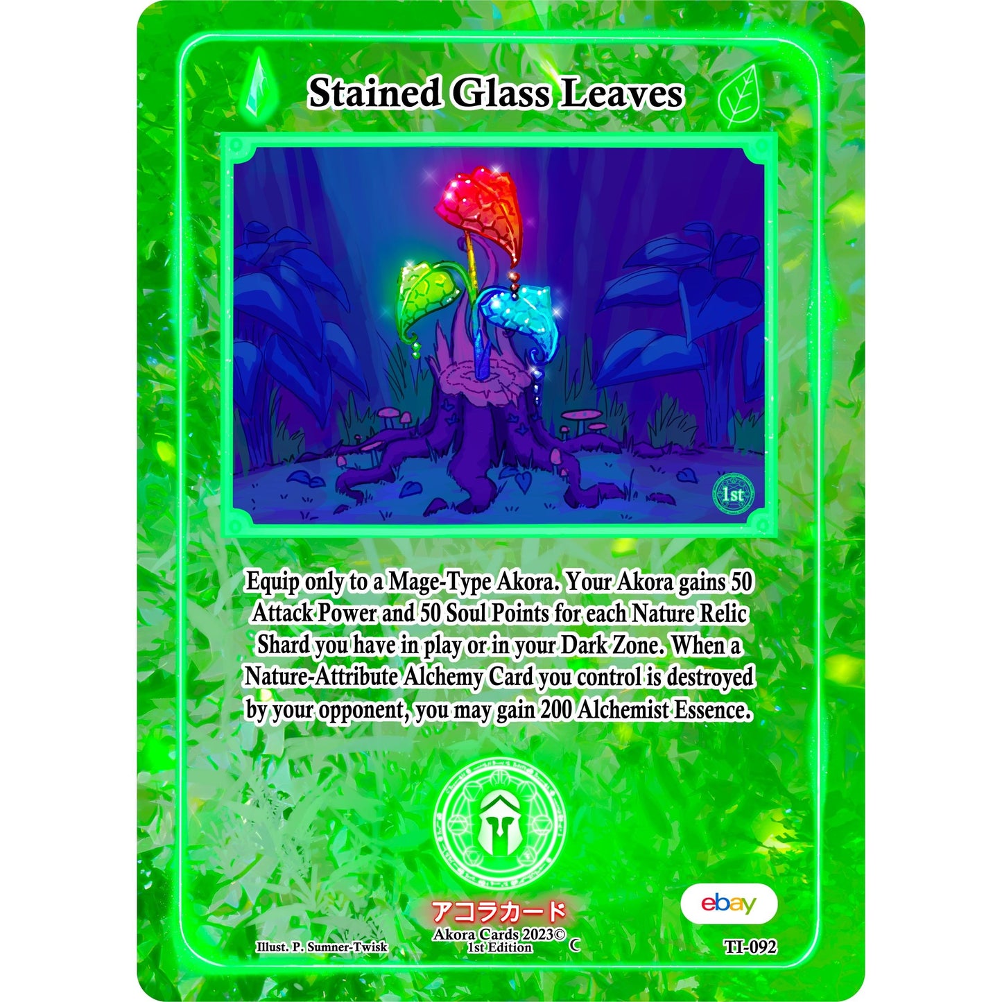Image for Stained Glass Leaves (TI-092) (TIE1E) - Akora TCG