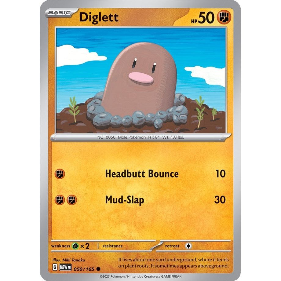 Image for Diglett (050/165) (MEW) - Pokemon