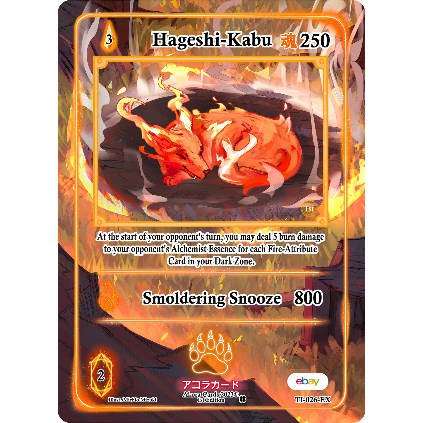 Image for Hageshi-Kabu (Extended Art) (TI-026-EX) (TIE1E) - Akora TCG