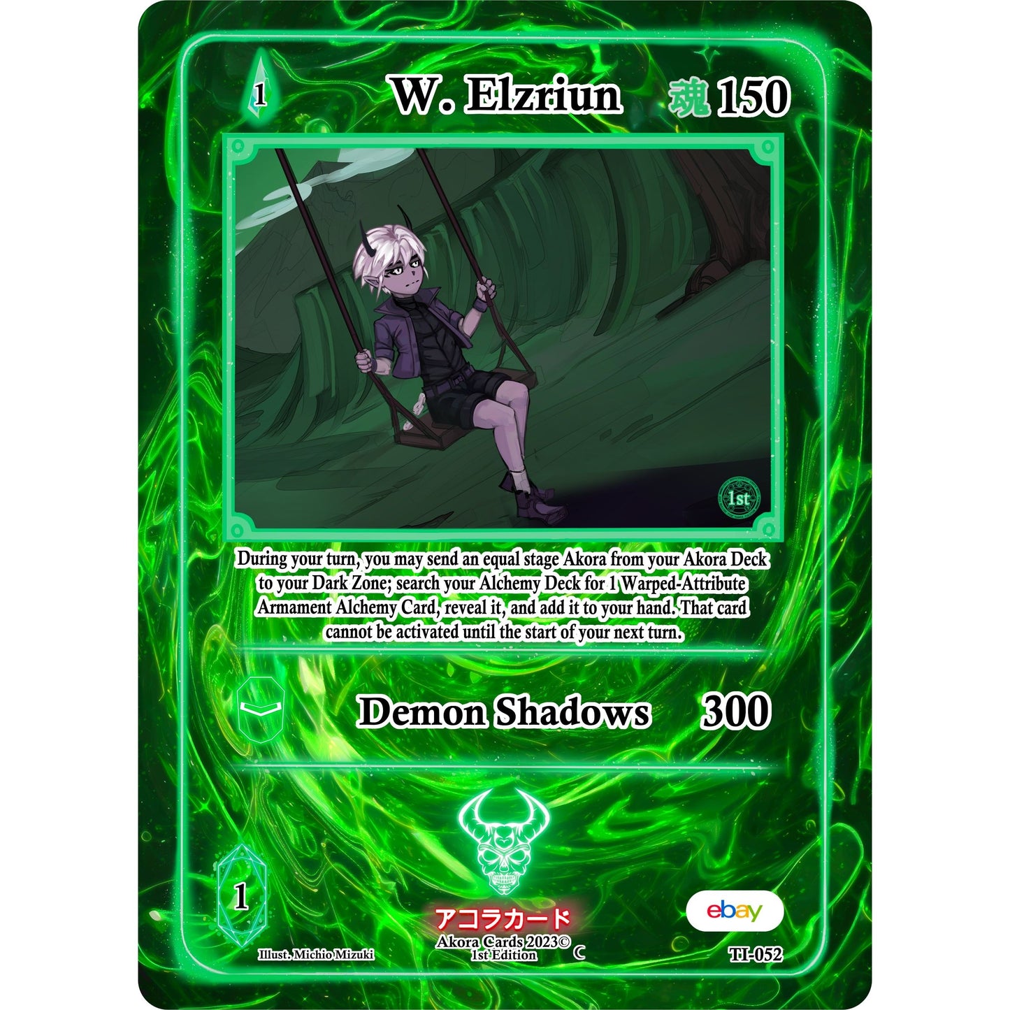 Image for W. Elzriun (TI-052) (TIE1E) - Akora TCG