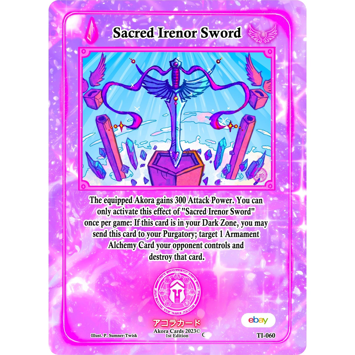 Image for Sacred Irenor Sword (TI-060) (TIE1E) - Akora TCG