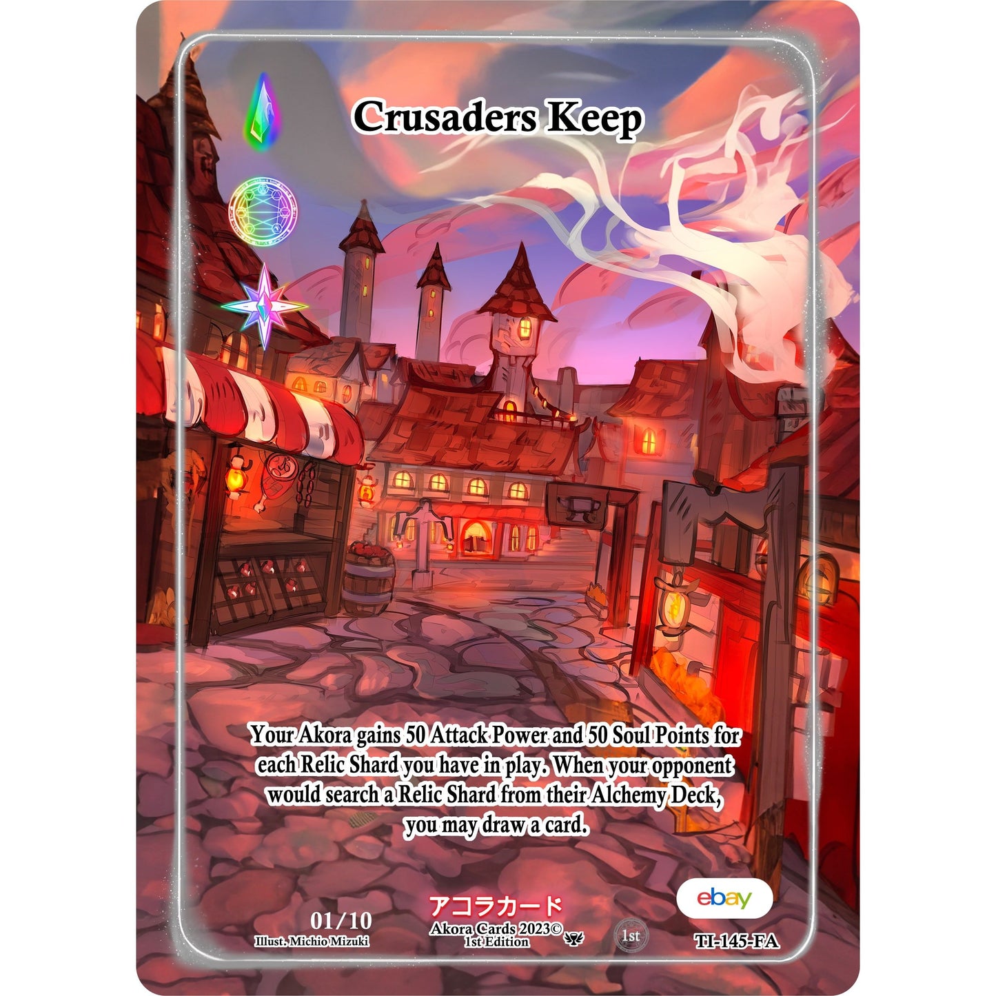Image for Crusaders Keep (Full Art) (Serial Numbered) (TI-145-FA) (TIE1E) - Akora TCG
