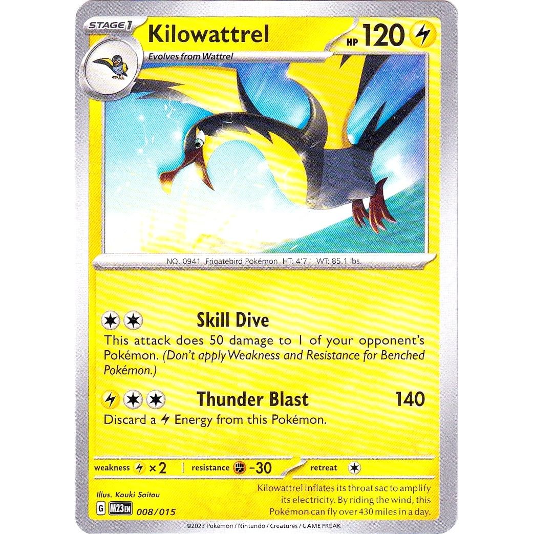 Image for Kilowattrel (008/015) (M23) - Pokemon