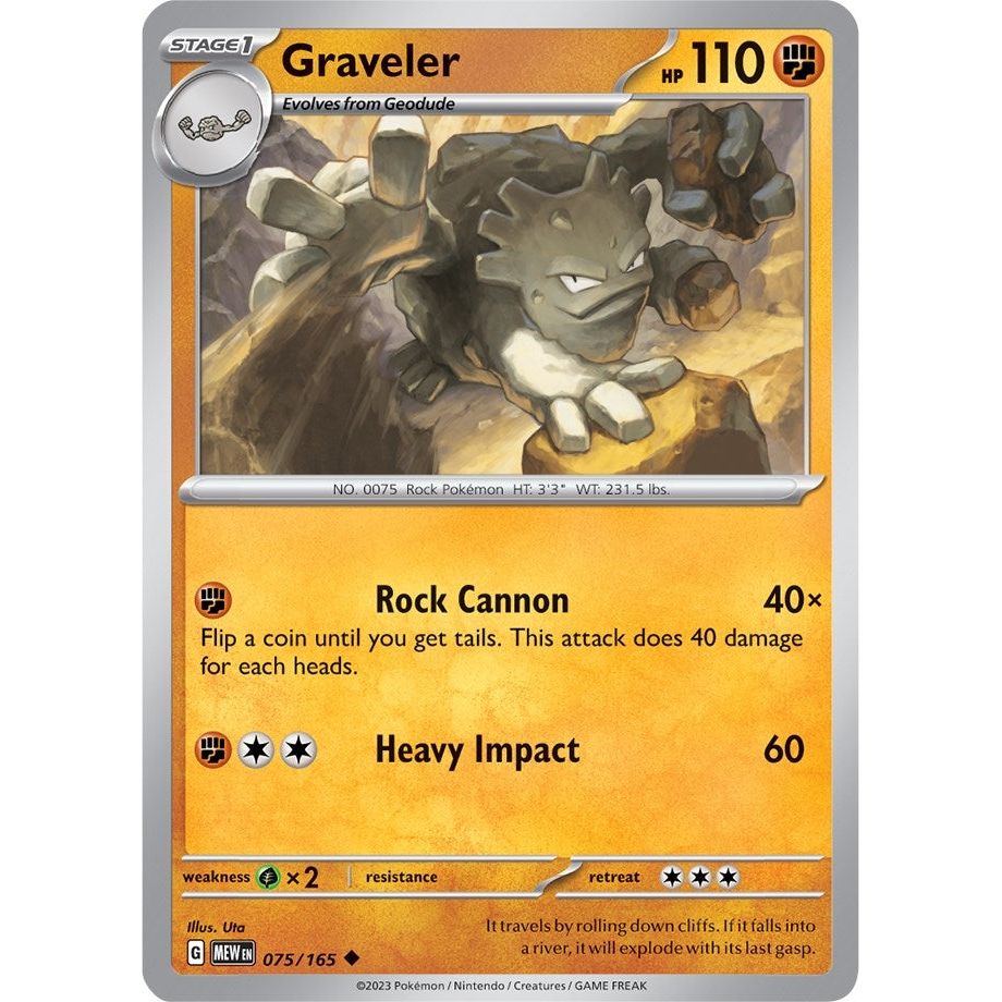 Image for Graveler (075/165) (MEW) - Pokemon