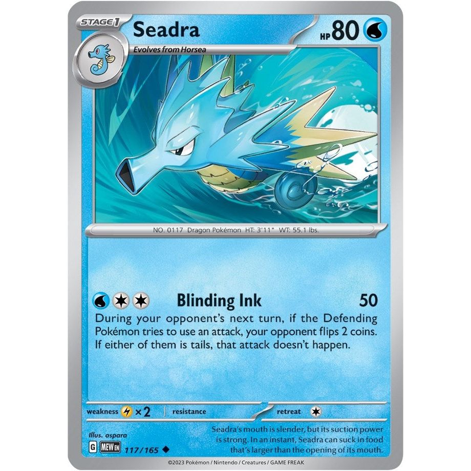 Image for Seadra (117/165) (MEW) - Pokemon