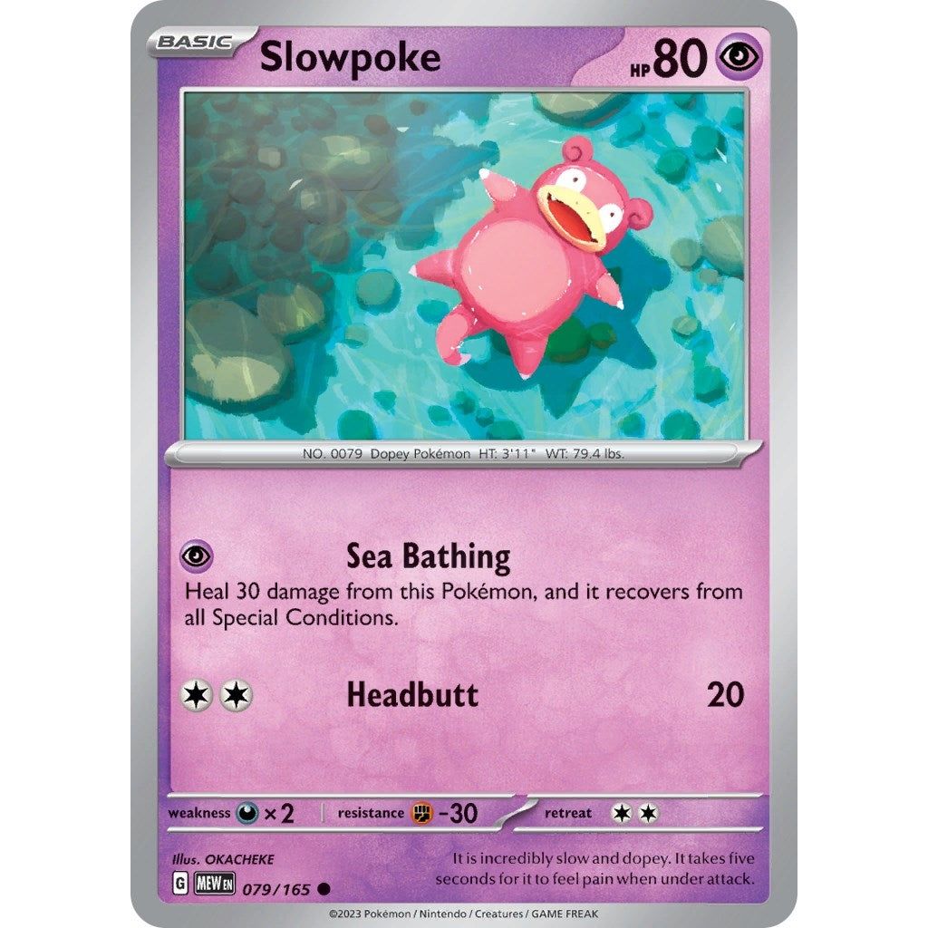 Image for Slowpoke (079/165) (MEW) - Pokemon