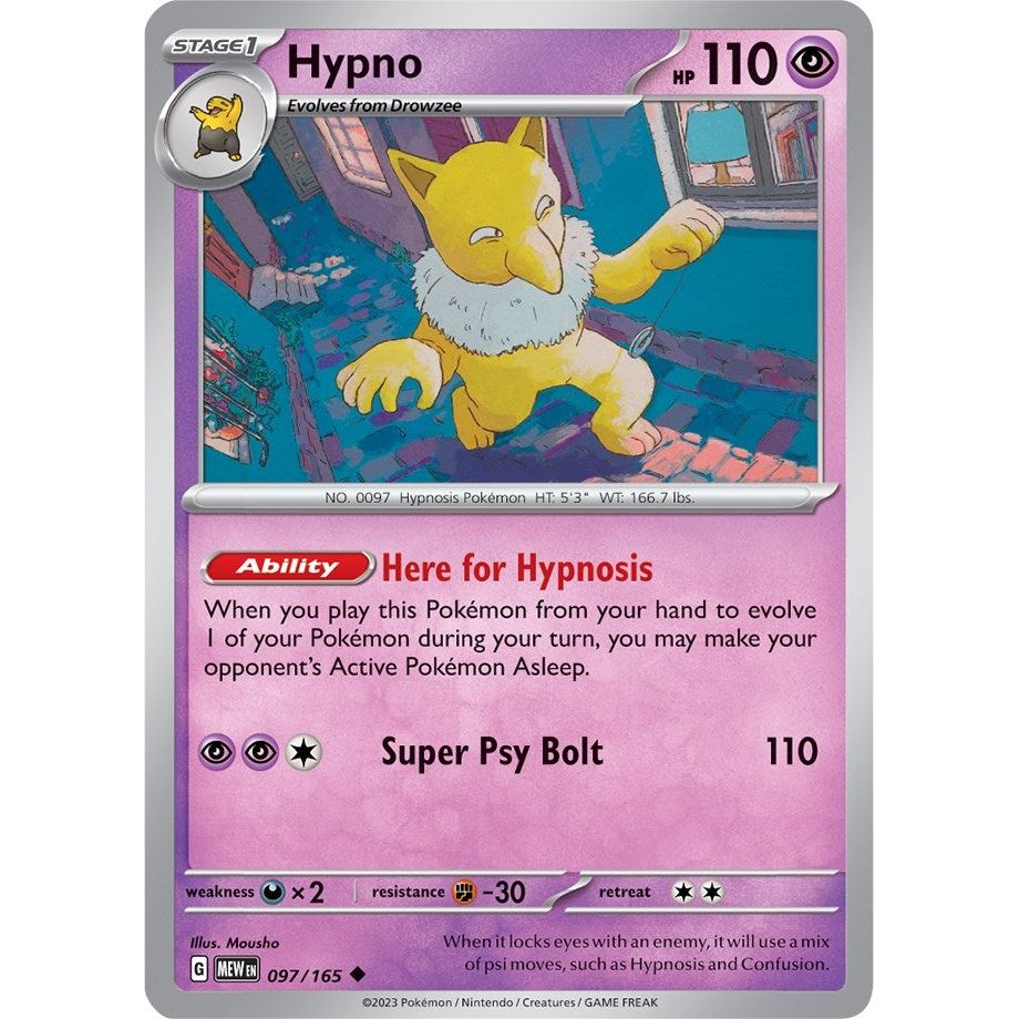 Image for Hypno (097/165) (MEW) - Pokemon