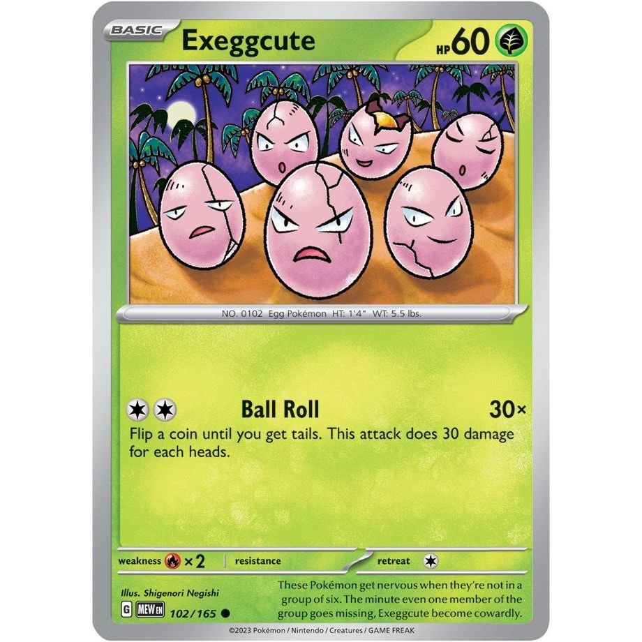 Image for Exeggcute (102/165) (MEW) - Pokemon