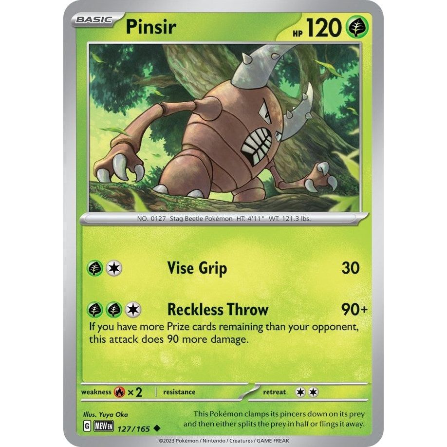 Image for Pinsir (127/165) (MEW) - Pokemon