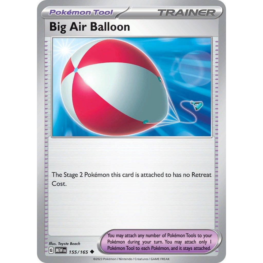 Image for Big Air Balloon (155/165) (MEW) - Pokemon