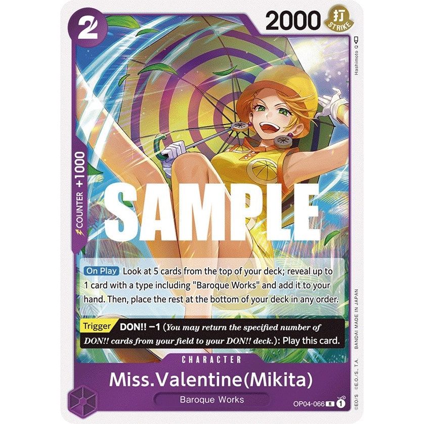 Image for Miss.Valentine(Mikita) (OP04-066) (OP04) - One Piece Card Game