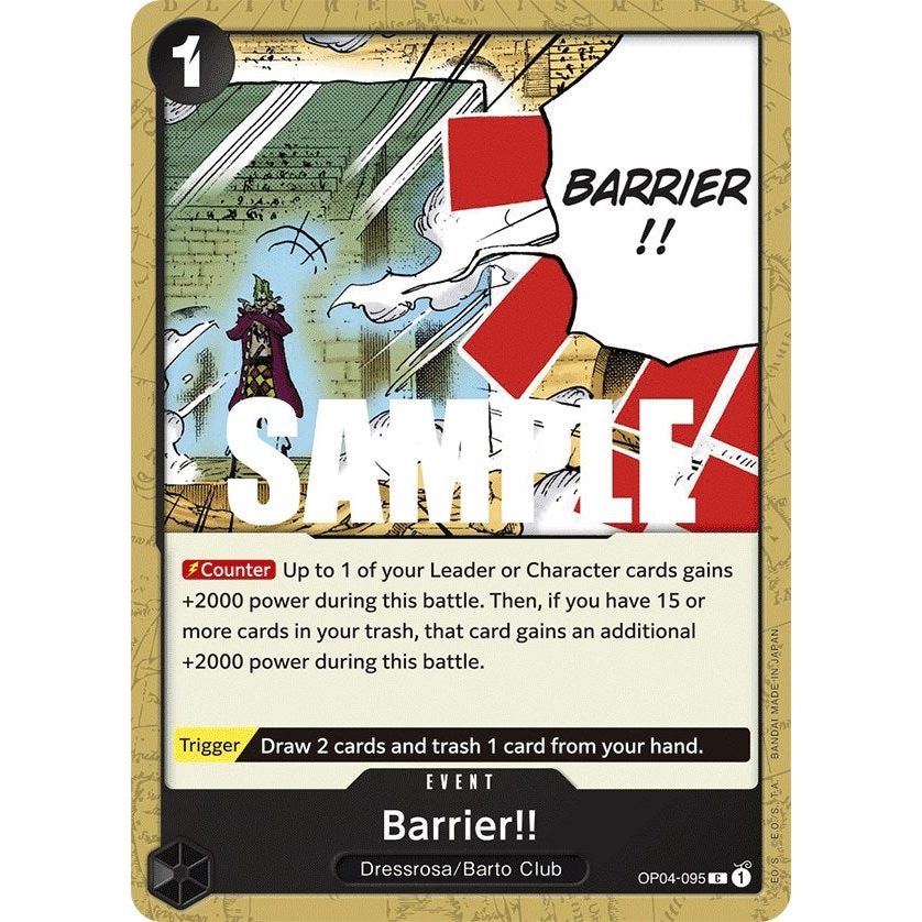 Image for Barrier!! (OP04-095) (OP04) - One Piece Card Game