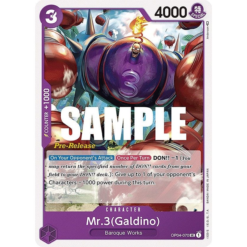 Image for Mr.3 (Galdino) (OP04-070) (OP04 PRE) - One Piece Card Game