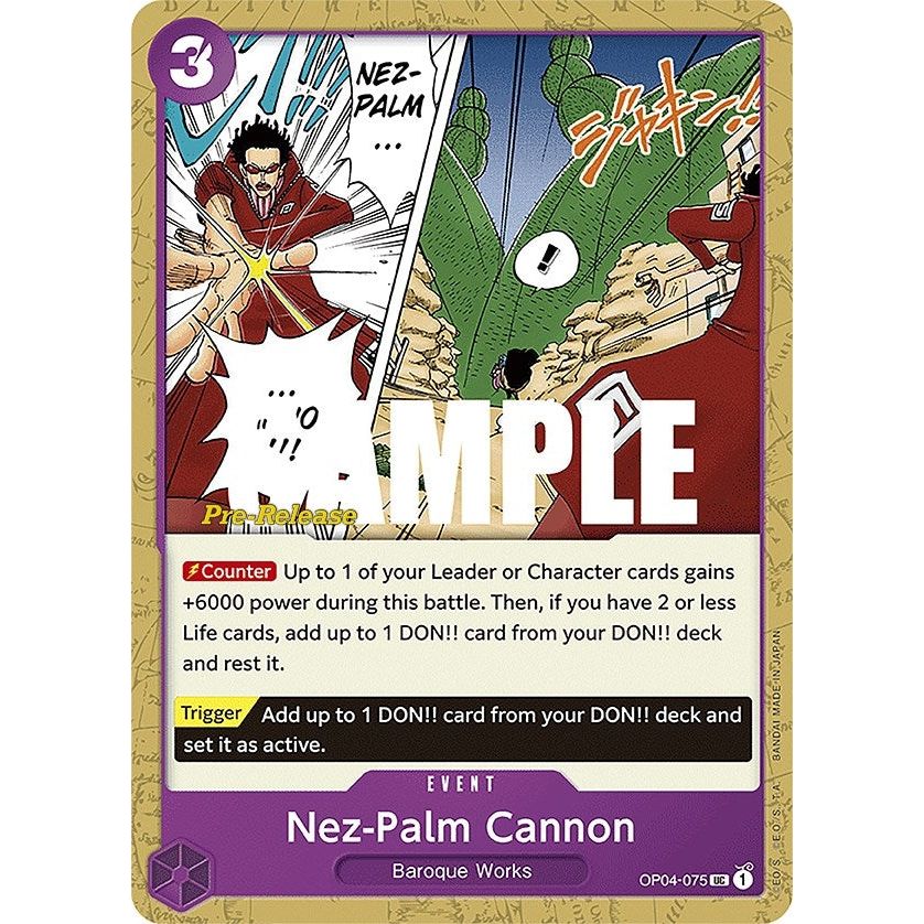 Image for Nez-Palm Cannon (OP04-075) (OP04 PRE) - One Piece Card Game