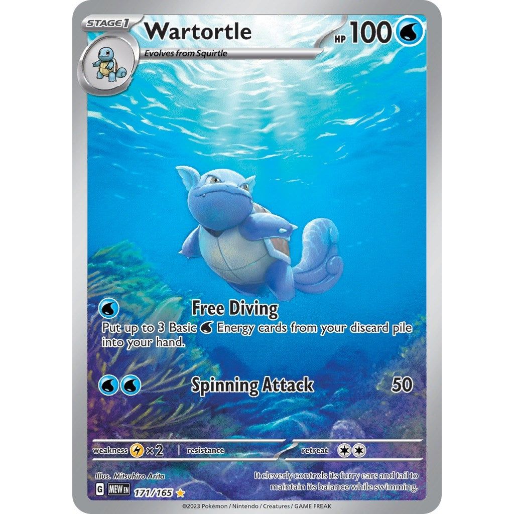 Image for Wartortle (171/165) (MEW) - Pokemon