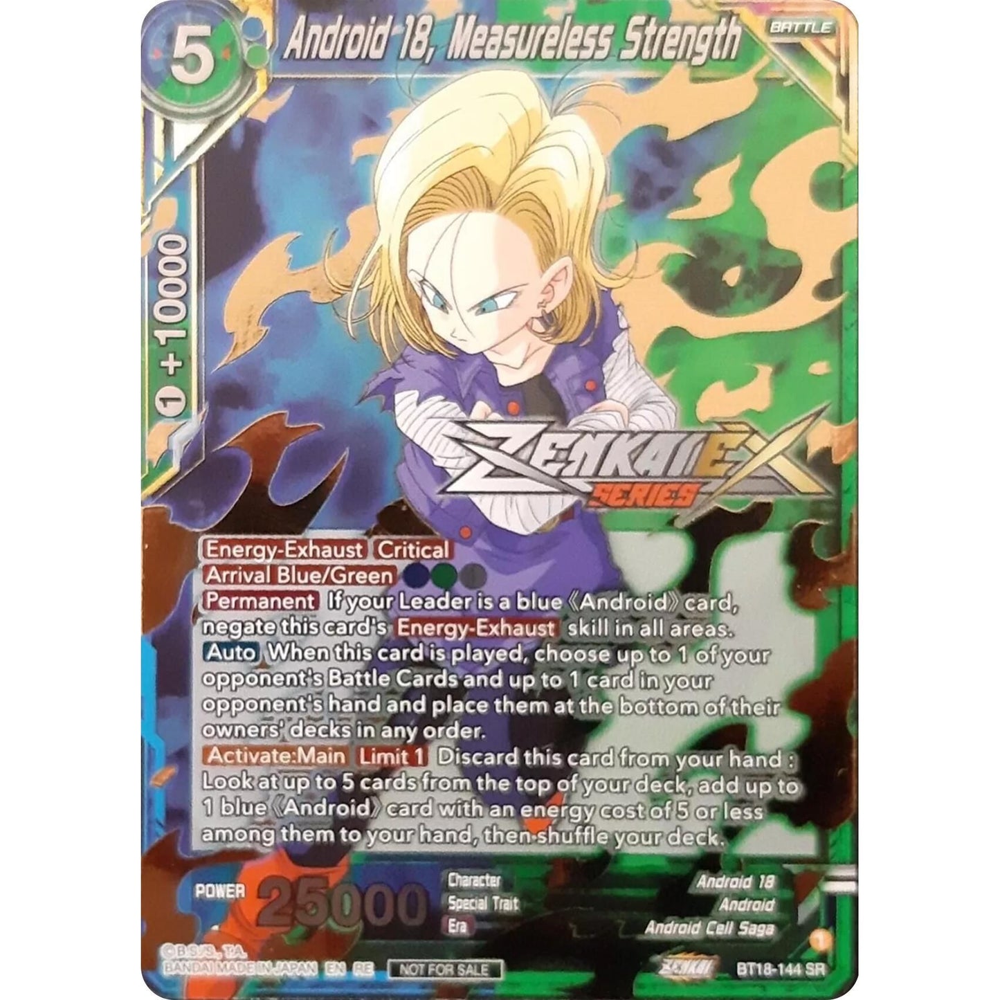 Image for Android 18, Measureless Strength (Event Pack 13) (BT18-144) (TPR) - Dragon Ball Super: Masters