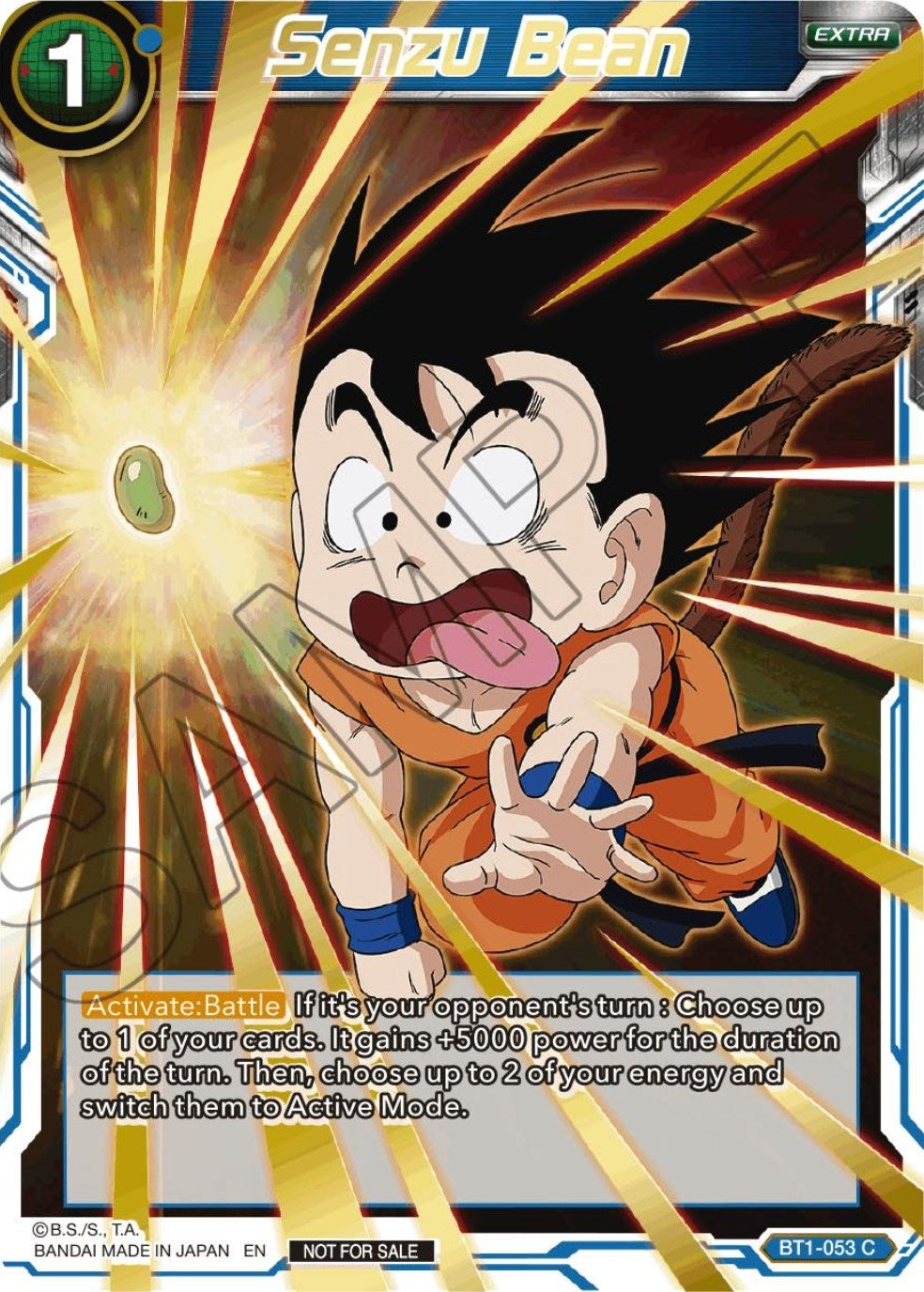 Image for Senzu Bean (Alt. Art Card Set 2023 Vol. 3) (BT1-053) (TPR) - Dragon Ball Super: Masters
