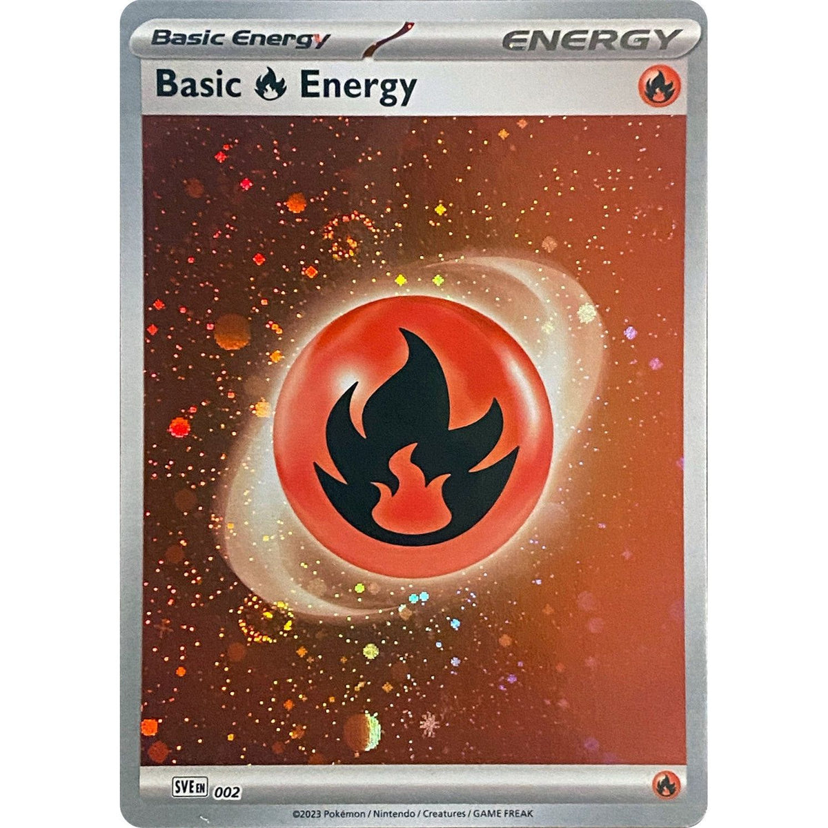 Image for Basic Fire Energy (Cosmos Holo) (002) (SVI) - Pokemon