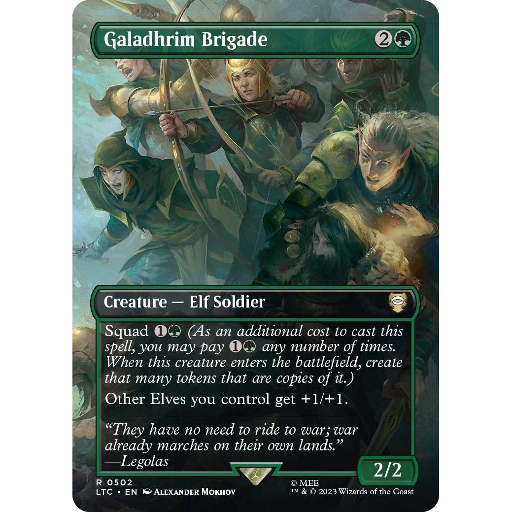 Image for Galadhrim Brigade (Borderless) (502) (LTC) - Magic: The Gathering