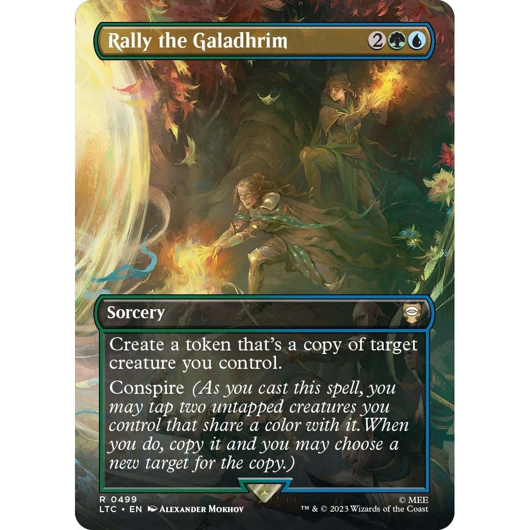 Image for Rally the Galadhrim (Borderless) (499) (LTC) - Magic: The Gathering