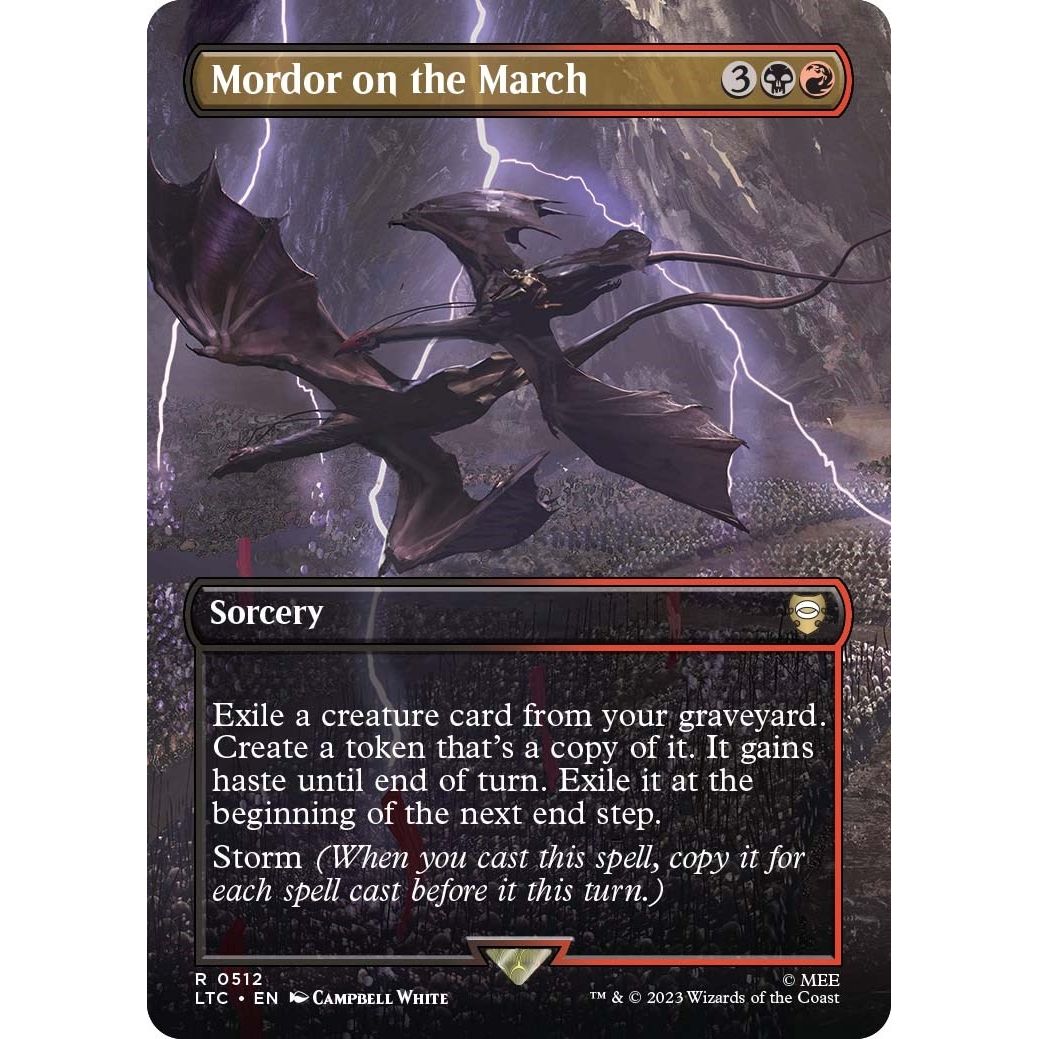 Image for Mordor on the March (Borderless) (512) (LTC) - Magic: The Gathering