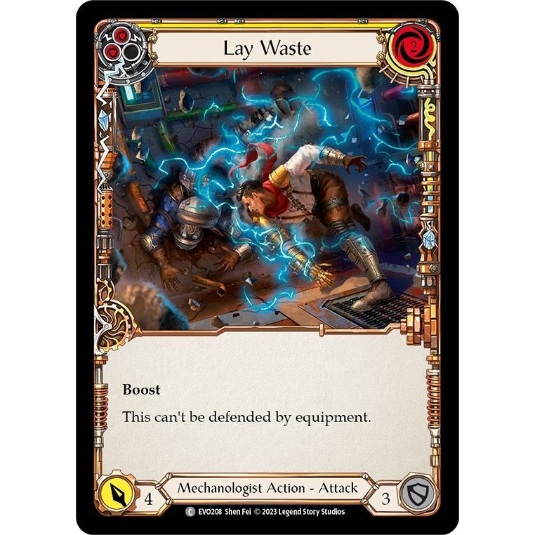 Image for Lay Waste (Yellow) (EVO208) (EVO) - Flesh and Blood TCG