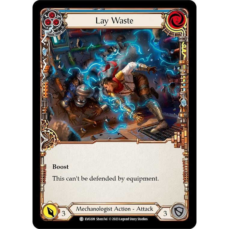Image for Lay Waste (Blue) (EVO209) (EVO) - Flesh and Blood TCG