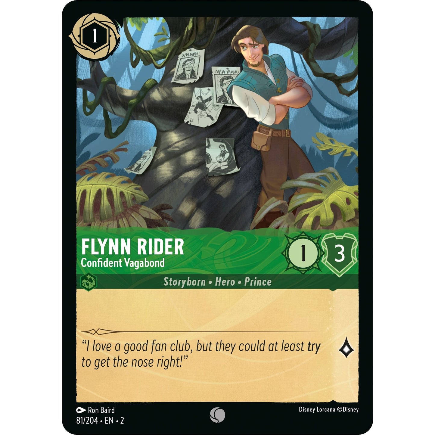 Image for Flynn Rider - Confident Vagabond (81/204) (2) - Disney Lorcana