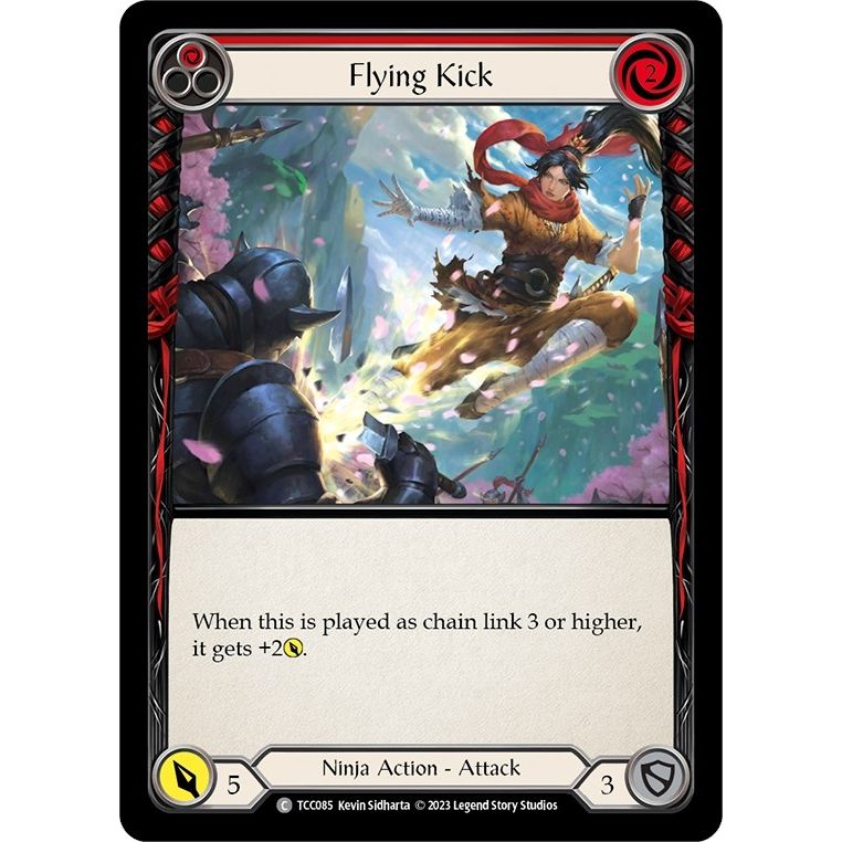 Image for Flying Kick (Red) (TCC085) (TCC) - Flesh and Blood TCG