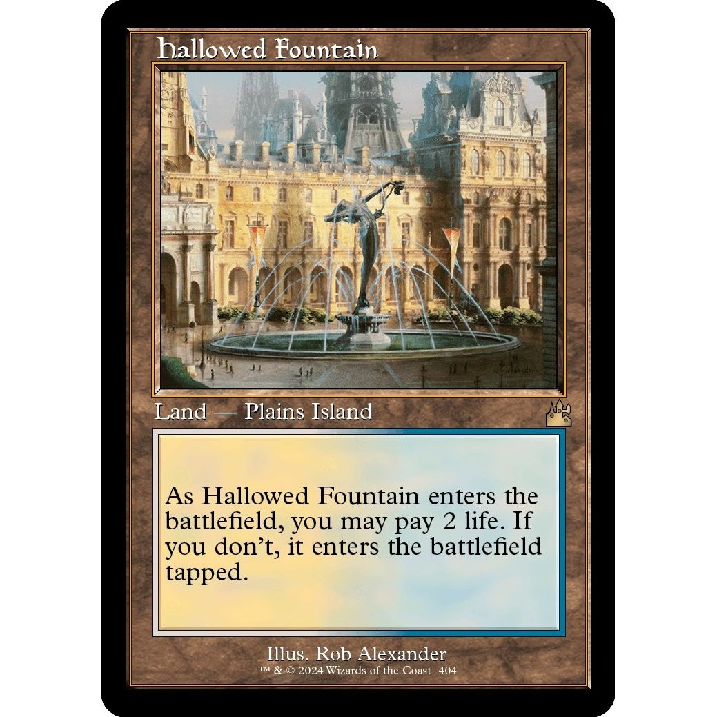 Image for Hallowed Fountain (Retro Frame) (404) (RVR) - Magic: The Gathering