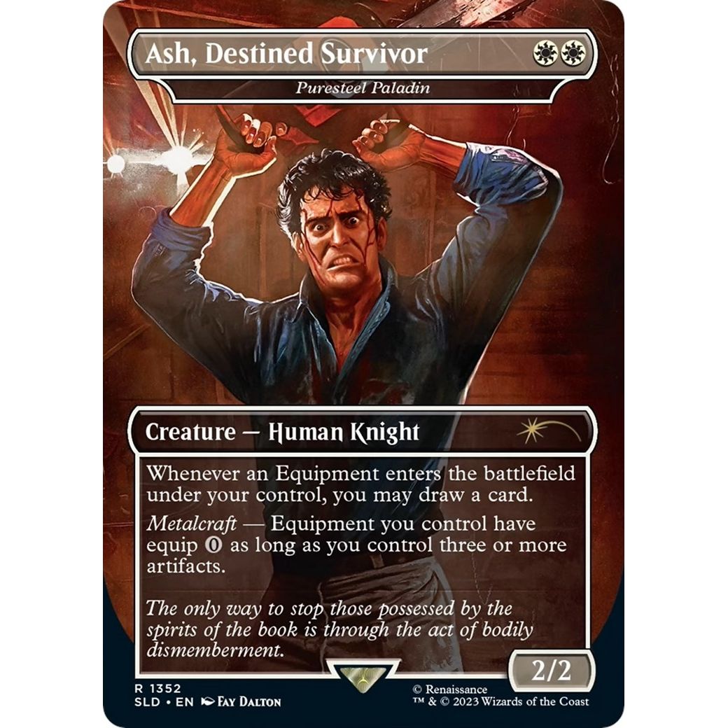 Image for Ash, Destined Survivor - Puresteel Paladin (1352) (SLD) - Magic: The Gathering