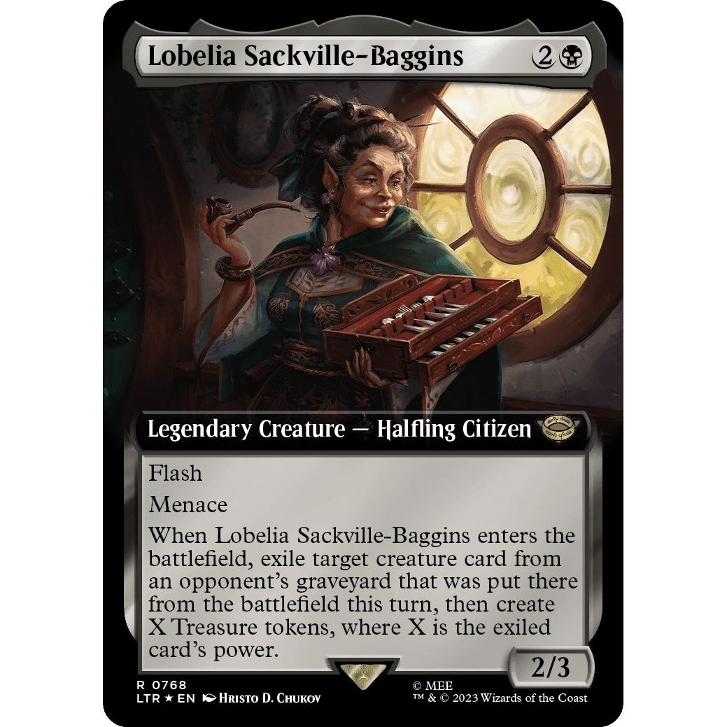 Image for Lobelia Sackville-Baggins (Extended Art) (Surge Foil) (768) (LTR) - Magic: The Gathering