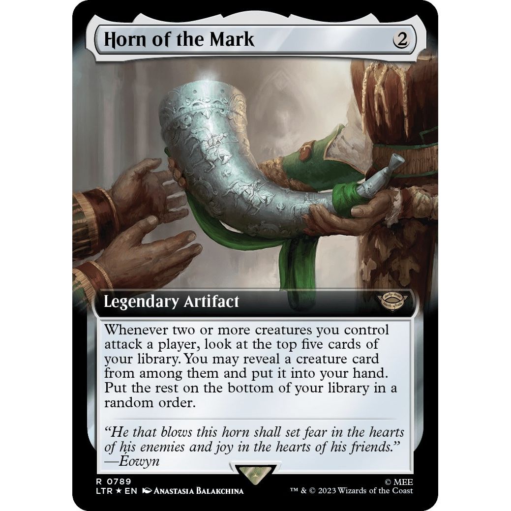 Image for Horn of the Mark (Extended Art) (Surge Foil) (789) (LTR) - Magic: The Gathering