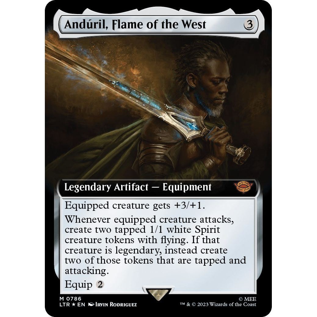 Image for Anduril, Flame of the West (Extended Art) (Surge Foil) (786) (LTR) - Magic: The Gathering