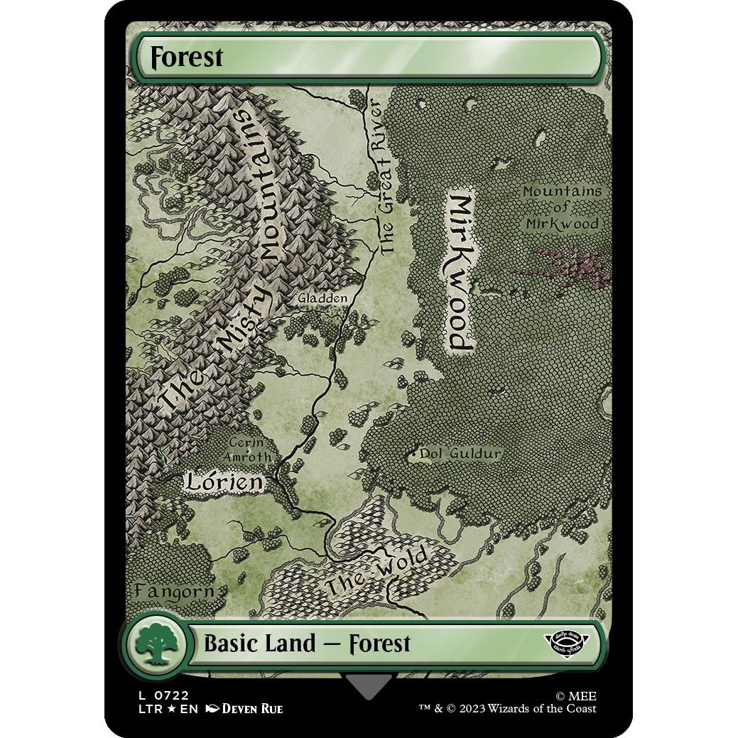 Image for Forest (0722) (Surge Foil) (722) (LTR) - Magic: The Gathering
