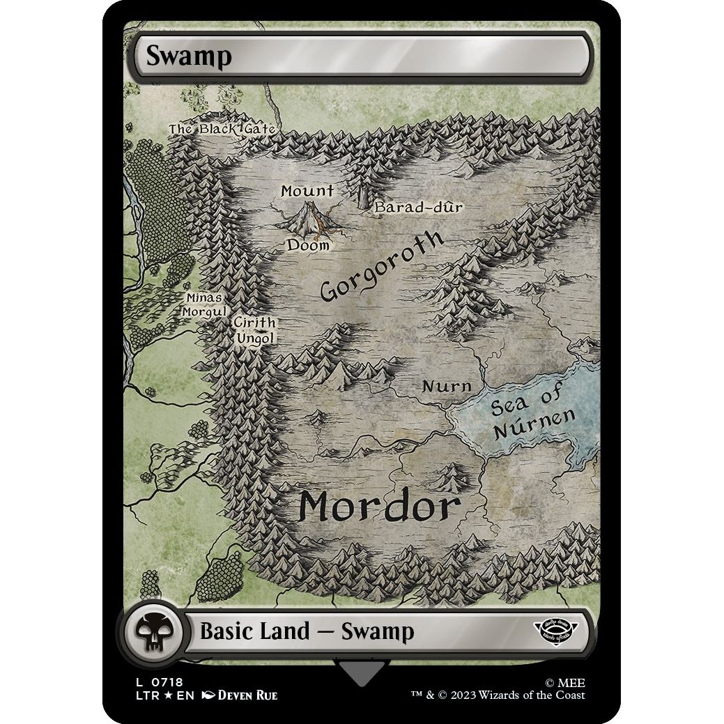 Image for Swamp (0718) (Surge Foil) (718) (LTR) - Magic: The Gathering