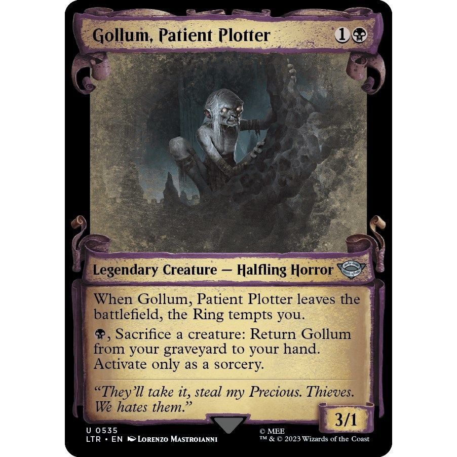 Image for Gollum, Patient Plotter (Showcase Scrolls) (535) (LTR) - Magic: The Gathering