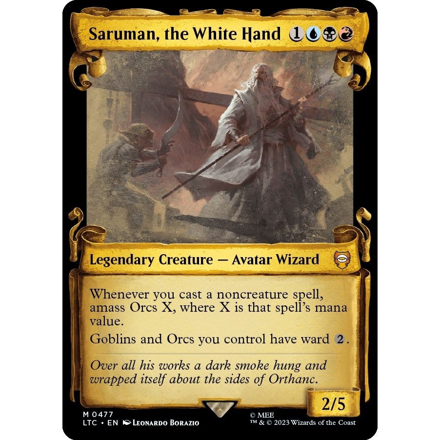 Image for Saruman, the White Hand (Showcase Scrolls) (477) (LTC) - Magic: The Gathering