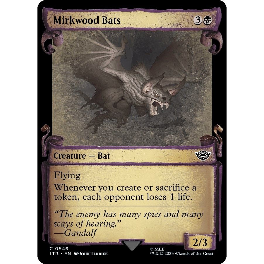 Image for Mirkwood Bats (Showcase Scrolls) (546) (LTR) - Magic: The Gathering