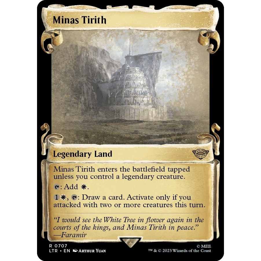 Image for Minas Tirith (Showcase Scrolls) (707) (LTR) - Magic: The Gathering