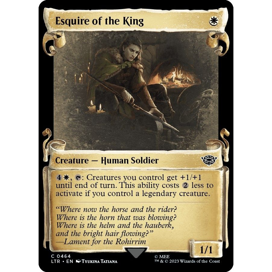 Image for Esquire of the King (Showcase Scrolls) (464) (LTR) - Magic: The Gathering