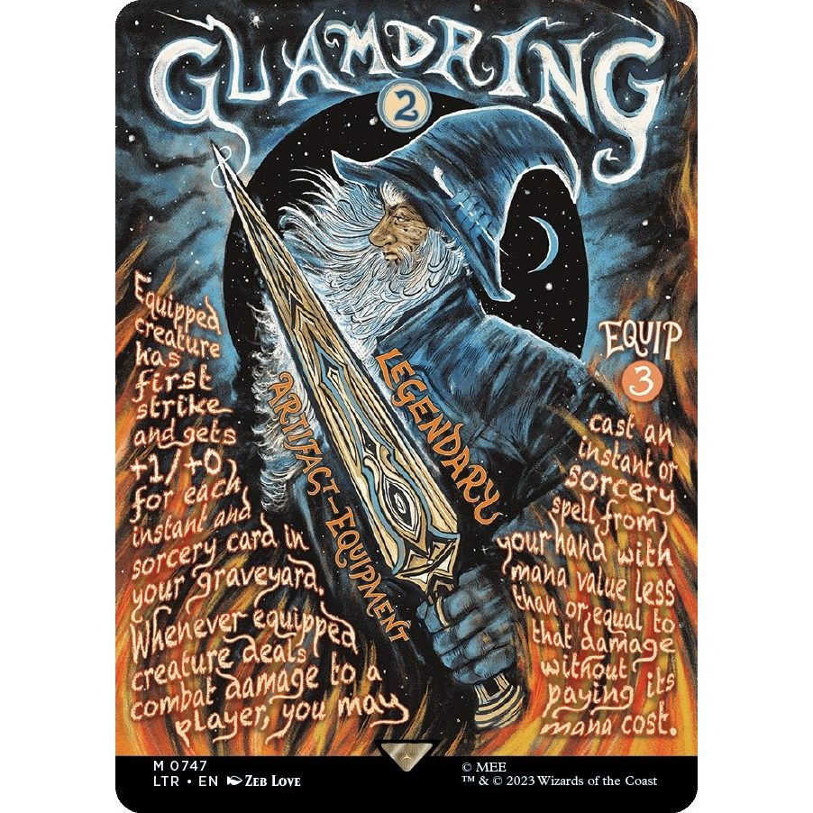 Image for Glamdring (Borderless Poster) (747) (LTR) - Magic: The Gathering